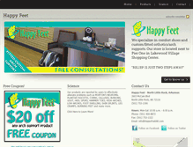Tablet Screenshot of happyfeetar.com